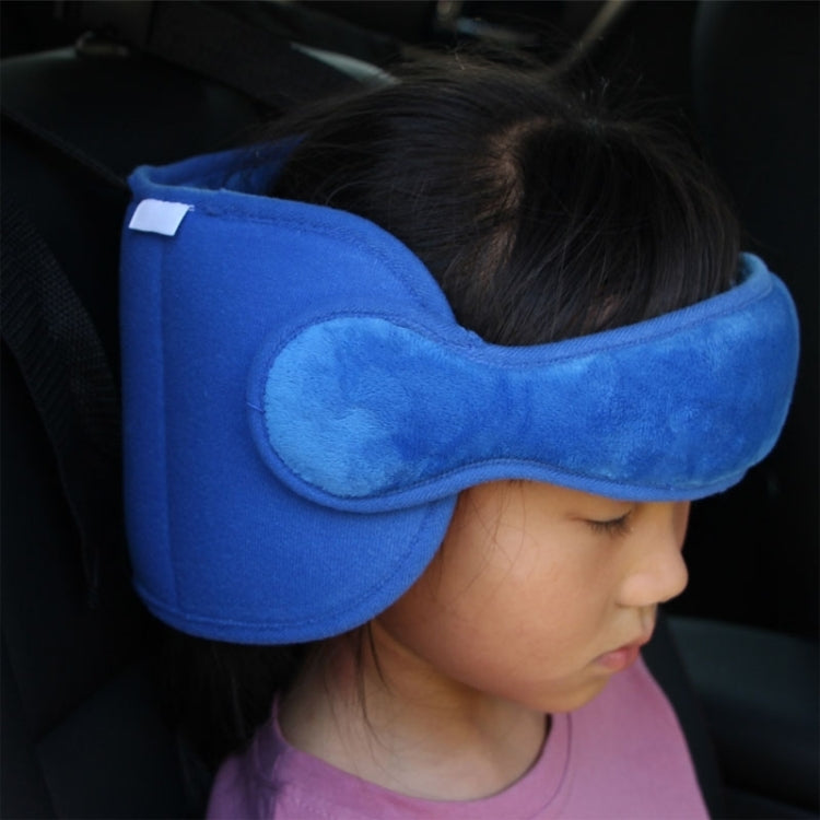 Child Car Seat Head Support Comfortable Safe Sleep Solution Pillows Neck Travel Stroller Soft Cushion (Dark Blue) - Seat Belts & Padding by buy2fix | Online Shopping UK | buy2fix