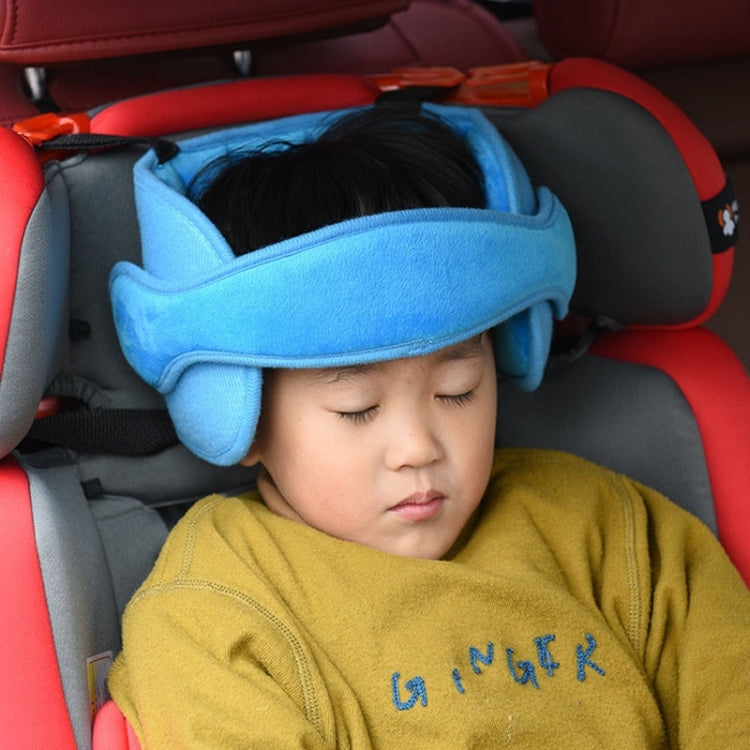 Child Car Seat Head Support Comfortable Safe Sleep Solution Pillows Neck Travel Stroller Soft Cushion (Dark Blue) - Seat Belts & Padding by buy2fix | Online Shopping UK | buy2fix