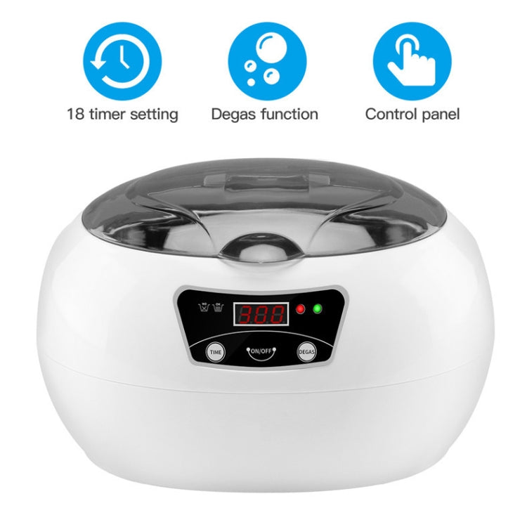 35W 600ml Mini Ultrasonic Cleaner Glasses Jewelry Household Ultrasonic Cleaner, Plug Type:220V UK Plug - Ultrasonic Cleaner by buy2fix | Online Shopping UK | buy2fix