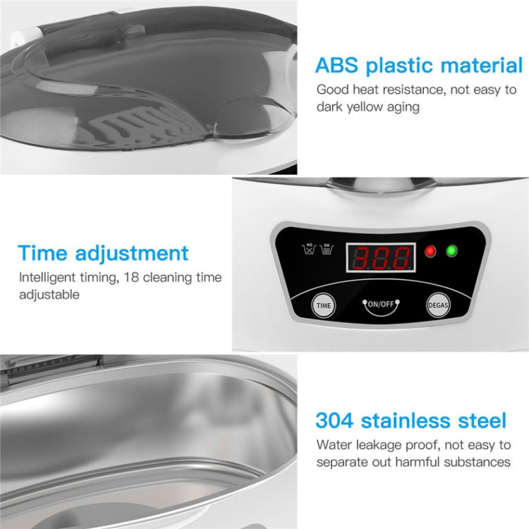 35W 600ml Mini Ultrasonic Cleaner Glasses Jewelry Household Ultrasonic Cleaner, Plug Type:220V UK Plug - Ultrasonic Cleaner by buy2fix | Online Shopping UK | buy2fix