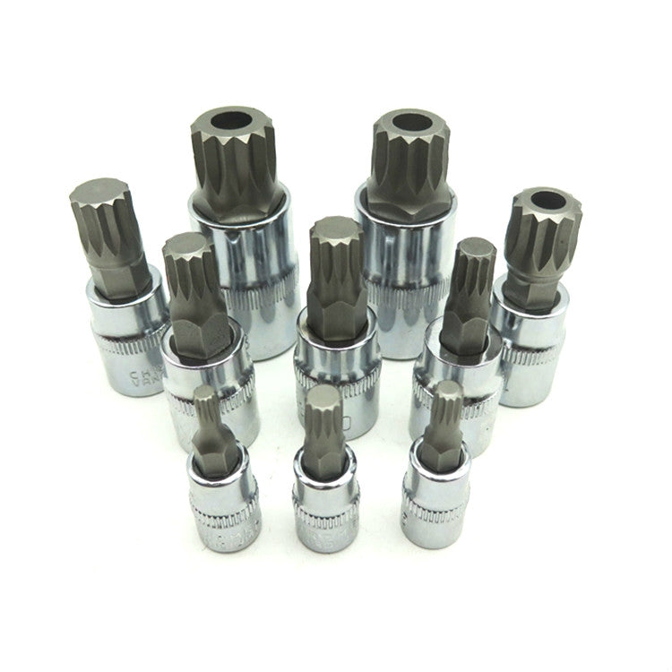 10 In 1 12-Point Socket Wrench Bit Screwdriver Key - Hand Tool Sets by buy2fix | Online Shopping UK | buy2fix