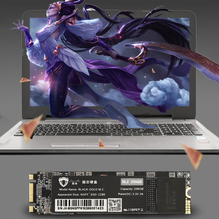 JingHai M.2 NGFF SSD Notebook Desktop Solid State Drive, Capacity:128GB by JingHai