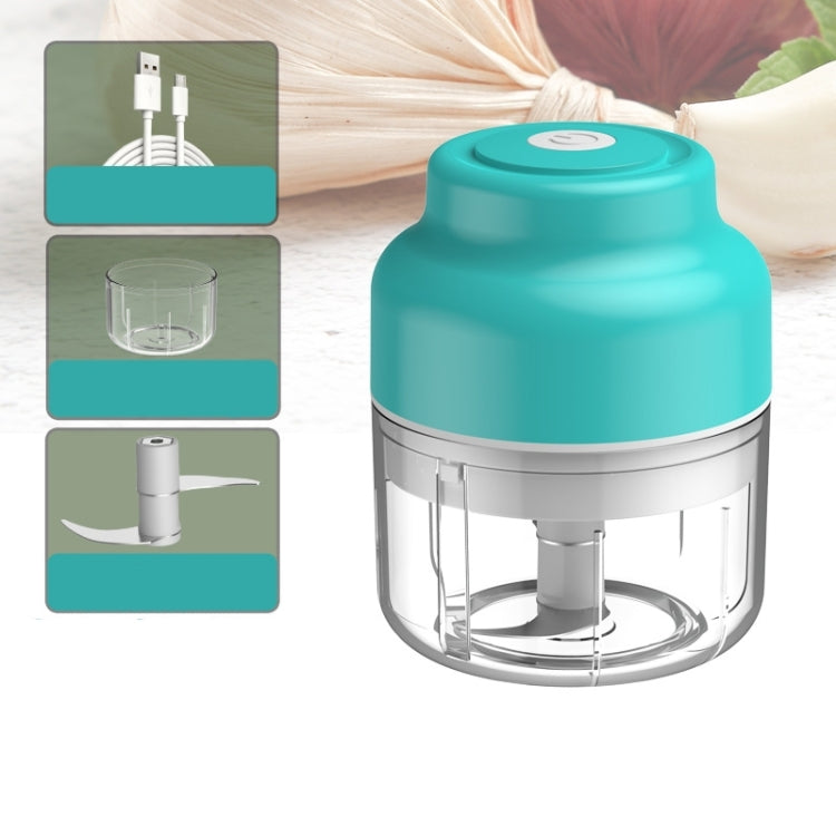 Wireless USB Charging Garlic Machine Baby Food Supplement Machine, Style:100ml Small Power(Blue) - Stirrer & Squeezer by buy2fix | Online Shopping UK | buy2fix