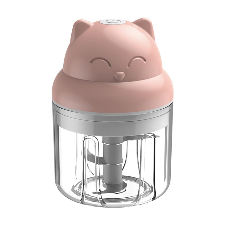 Wireless USB Charging Garlic Machine Baby Food Supplement Machine, Style:250ml Increased Power Minced Meat(Pink) - Stirrer & Squeezer by buy2fix | Online Shopping UK | buy2fix