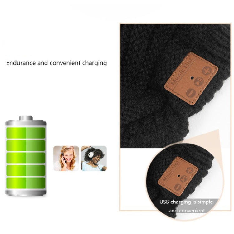 YZ Binaural Call Music Bluetooth Cap Winter Warm Wireless Headset Cap - Smart Hats by buy2fix | Online Shopping UK | buy2fix