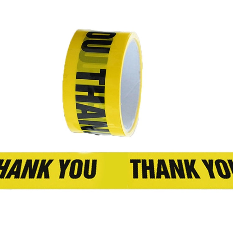 Floor Warning Social Distance Tape Waterproof & Wear-Resistant Marking Warning Tape(Thank you) - Warning Sticker by buy2fix | Online Shopping UK | buy2fix