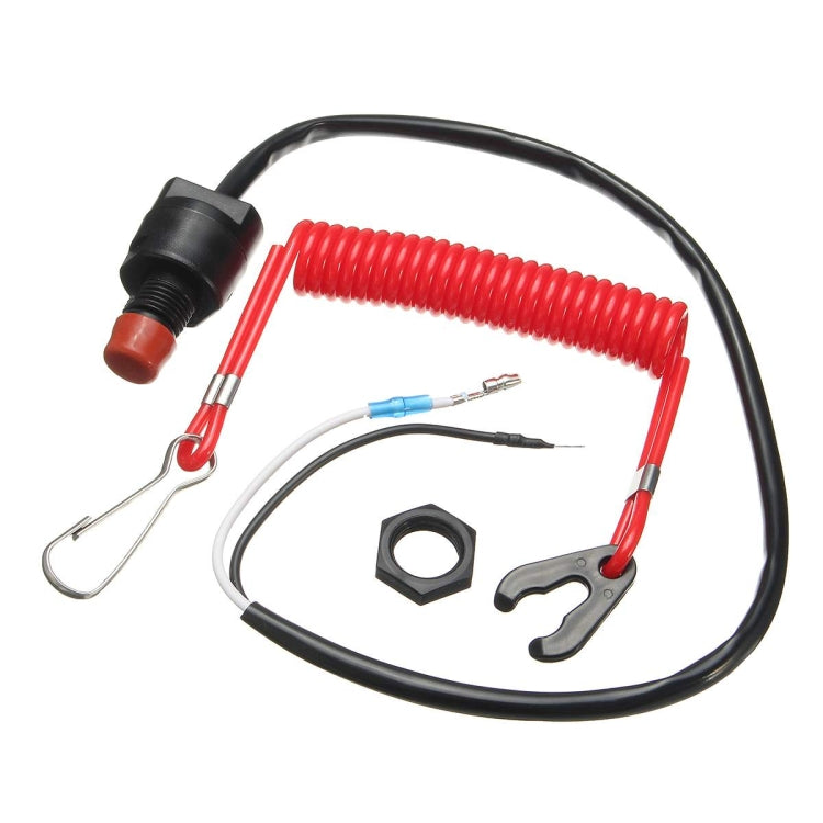 Universal Boat Outboard Engine Motor Kill Stop Switch Safety Tether Lanyard Motorcycle Switches - Electrical System by buy2fix | Online Shopping UK | buy2fix