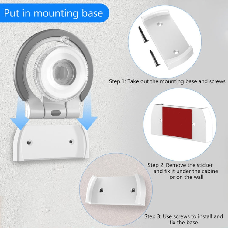 Two-in-one Multifunctional Wall-mounted Desktop Phone Computer Bracket(Black Nano Stickers) - Shower & Wall Mounts by buy2fix | Online Shopping UK | buy2fix