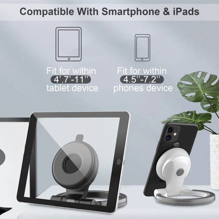 Two-in-one Multifunctional Wall-mounted Desktop Phone Computer Bracket(Black Nano Stickers) - Shower & Wall Mounts by buy2fix | Online Shopping UK | buy2fix