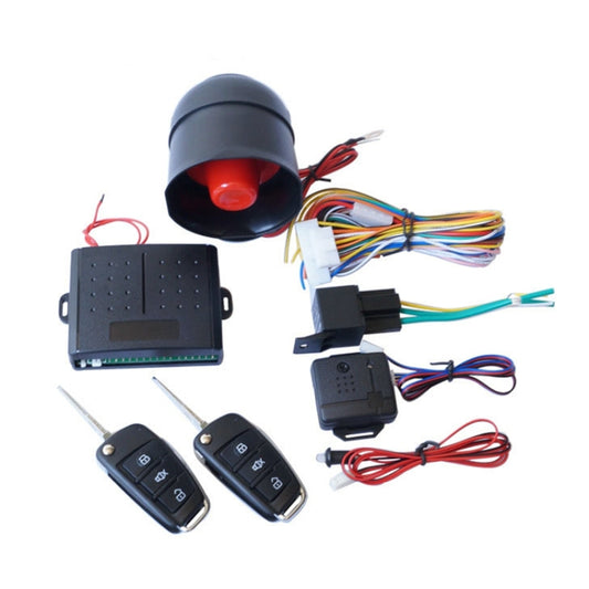 2 Set Universal Sound And Light Car Alarm 12V Vehicle Alarm System Bullet Key Remote Control by buy2fix