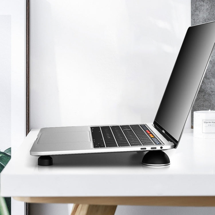 Suohuang SH-1029 Aluminum Portable Bracket Foot Pad for MacBook, Laptop(Black) by Suohuang