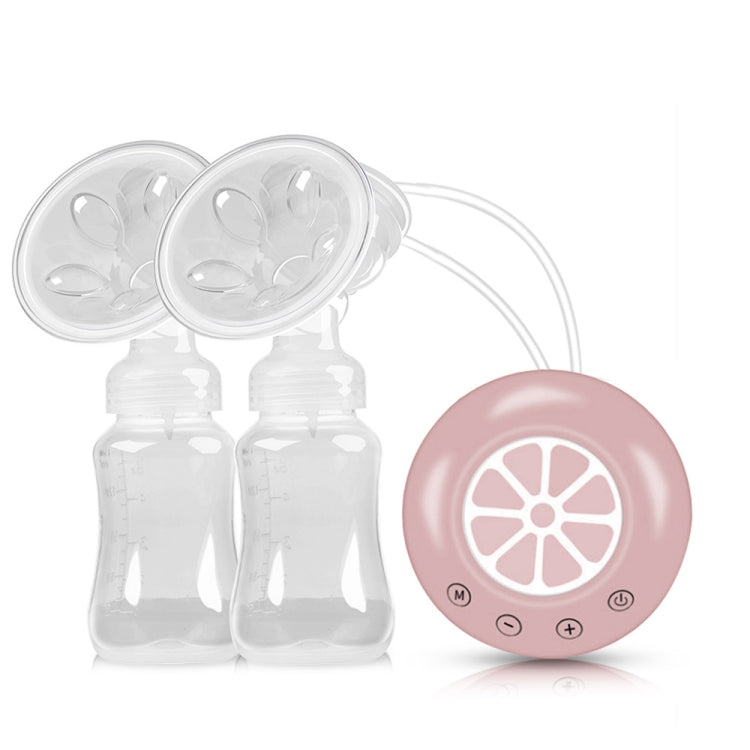 Large Suction Smart Electric Bilateral Breast Pump 12-Speed Silent Breast Pump(Pink) - Cups & Silicone Nipple by buy2fix | Online Shopping UK | buy2fix