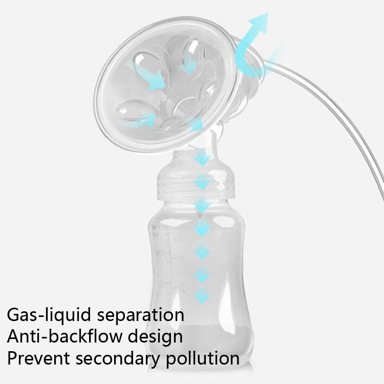 Large Suction Smart Electric Bilateral Breast Pump 12-Speed Silent Breast Pump(White) - Cups & Silicone Nipple by buy2fix | Online Shopping UK | buy2fix
