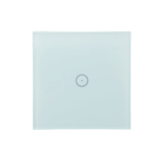 Wifi Wall Touch Panel Switch Voice Control Mobile Phone Remote Control, Model: White 1 Gang (Zero Firewire Zigbee) by buy2fix