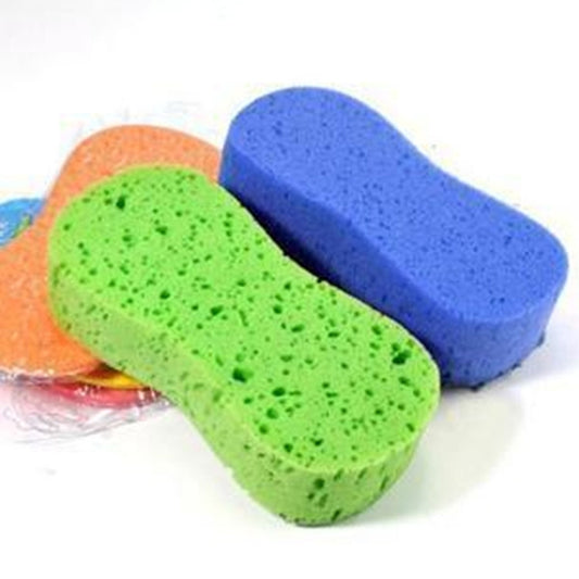 10 PCS Honeycomb Car Wash Sponge Large Vacuum Compression Sponge Car Beauty Waxing Tool(Random Colour Delivery) by buy2fix