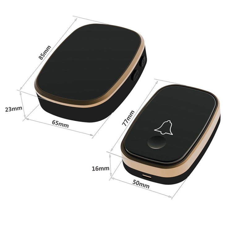 Q188-WW Intelligent Wireless Remote Control Waterproof Doorbell Pager with 45 Chord Music, US Plug/UK Plug/EU Plug - Wireless Doorbell by buy2fix | Online Shopping UK | buy2fix