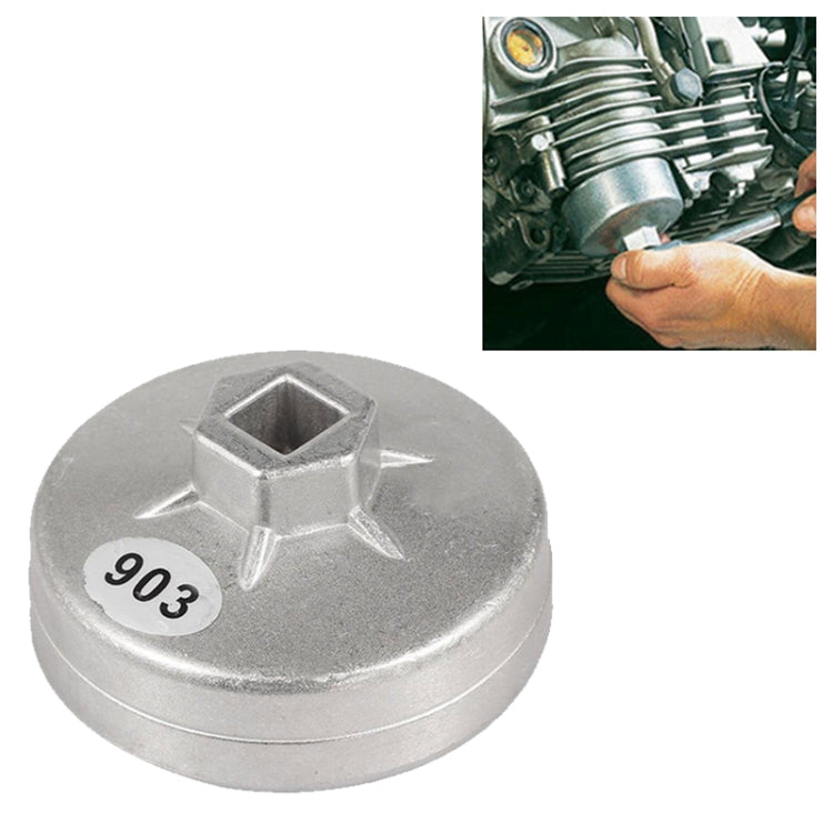 903 74mm 14 Flute Aluminum Oil Filter Wrench Socket Remover Tool for BMW AUDI Benz - Hand Tool Sets by buy2fix | Online Shopping UK | buy2fix