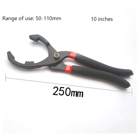 10 Inch Car Repairing Oil Filter Wrench Plier Disassembly Dedicated Clamp Filter Grease Wrench Special Tools - Hand Tool Sets by buy2fix | Online Shopping UK | buy2fix