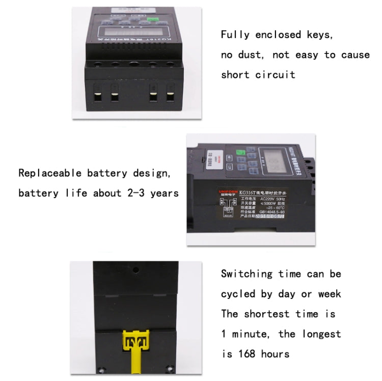 KG316T Microcomputer Automatic Timing Switch High-Power Time Controller 220V 30A Transformer - Smart Switch by buy2fix | Online Shopping UK | buy2fix