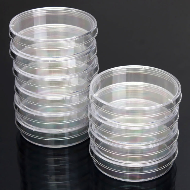 10 PCS Polystyrene Sterile Petri Dishes Bacteria Dish Laboratory Biological Scientific Lab Supplies, Size:55mm - Teaching Resources by buy2fix | Online Shopping UK | buy2fix