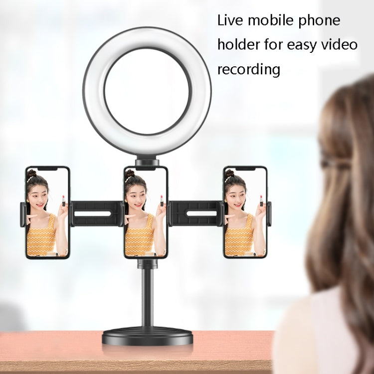 2 PCS Desktop Universal Retractable Multifunctional Mobile Phone Live Broadcast Stand, Specification: Dual Positions by buy2fix