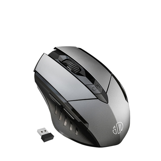Inphic PM6 6 Keys 1000/1200/1600 DPI Home Gaming Wireless Mechanical Mouse, Colour: Gray Wireless Charging Silent Version - Wireless Mice by Inphic | Online Shopping UK | buy2fix