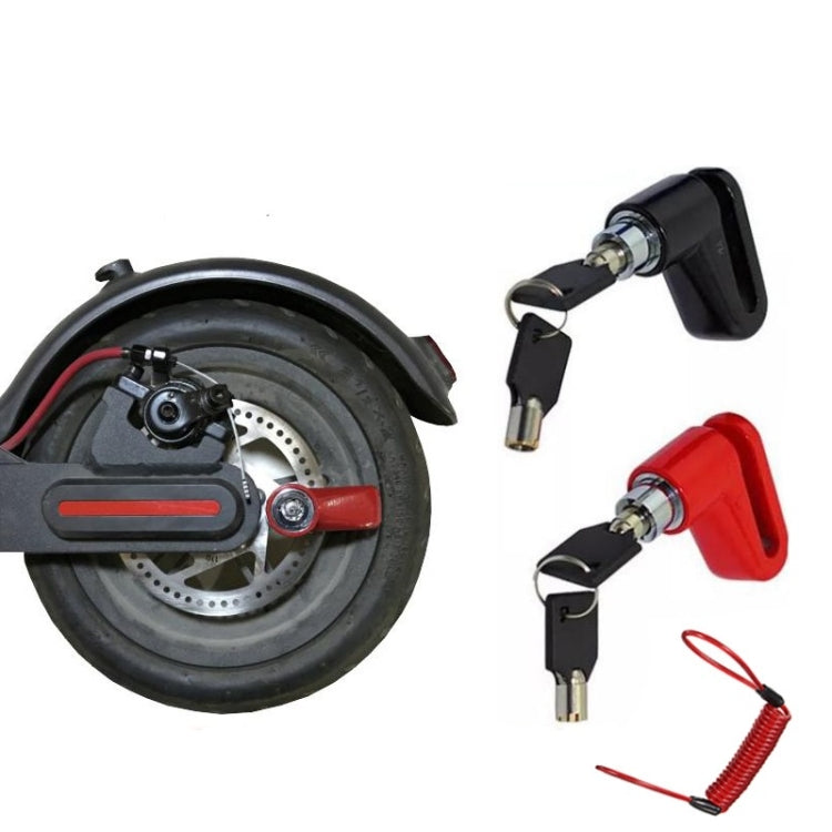 Electric Scooter Disc Brake Lock Multi-Function Reinforced Anti-Theft Lock Accessory for Xiaomi Mijia M365, Packing specification: Disc Brake Lock (Red) - Accessories & Parts by buy2fix | Online Shopping UK | buy2fix