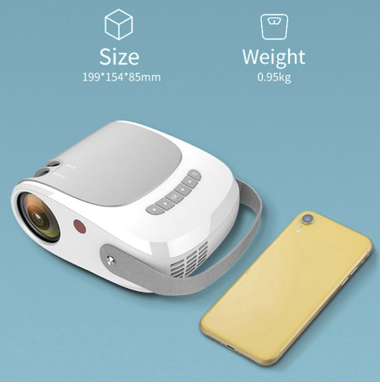 H5 180 ANSI 1280x800 HD Projector With Remote Control, Support HDMI / USB / TF Card / AV, Version: Same Screen Version - LED Projector by buy2fix | Online Shopping UK | buy2fix