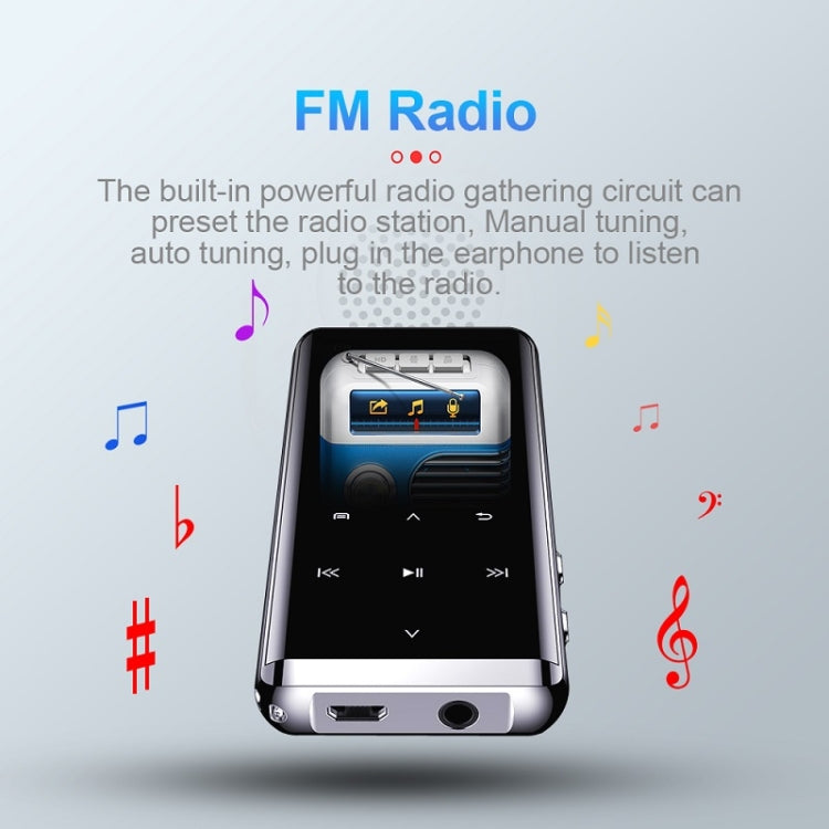 M13 High-Definition Noise Reduction Recorder Music MP4 Player, Support Recording / E-Book / TF Card Without Bluetooth(Black), Capacity: 4GB - MP4 Player by buy2fix | Online Shopping UK | buy2fix