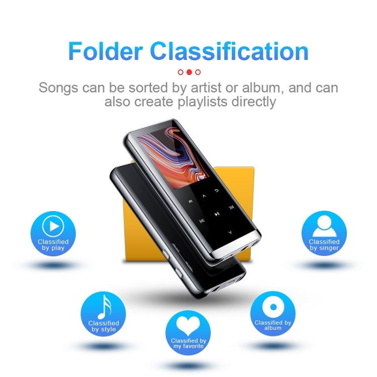M13 High-Definition Noise Reduction Recorder Music MP4 Player, Support Recording / E-Book / TF Card Without Bluetooth(Black), Capacity: 4GB - MP4 Player by buy2fix | Online Shopping UK | buy2fix