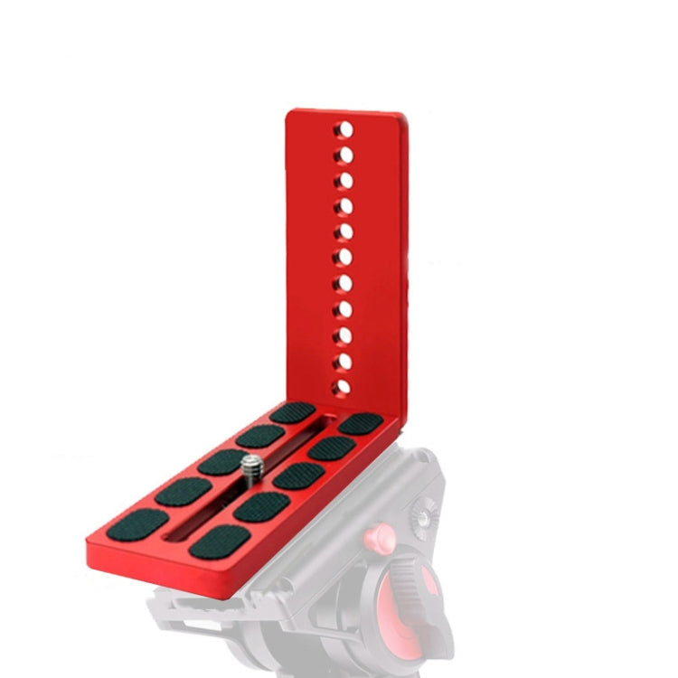 125A Red Vertical Shoot Quick Release L Plate Bracket Base Holder - L-Bracket by buy2fix | Online Shopping UK | buy2fix