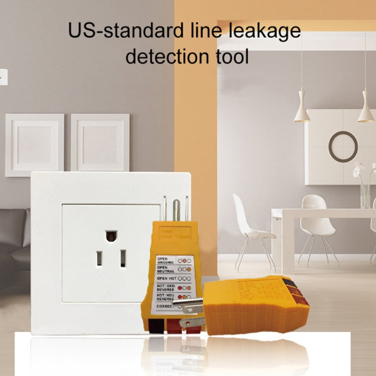 SK300 US Plug Socket Phase Tester Three-Wire Loop Power Socket Tester - Current & Voltage Tester by buy2fix | Online Shopping UK | buy2fix
