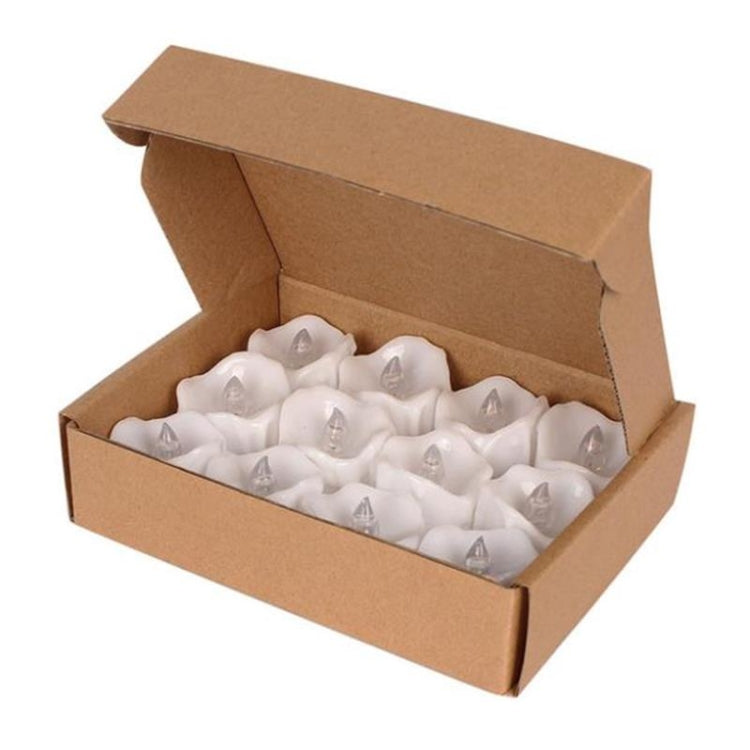 12 PCS/Box LED Candle Electronic Tea Wax Simulation Tears Electronic Candle Light Wedding Decoration Candle Light(Warm White) - Home & Garden by buy2fix | Online Shopping UK | buy2fix