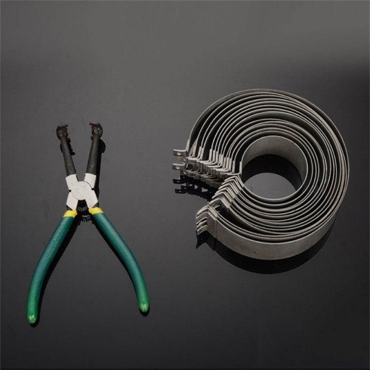 14 Rings Piston Ring Compressor Plier Clamp Remover Assembly Engine Tool Cylinder Installer Ratchet Pliers(Plastic Case with 14 Rings) by buy2fix