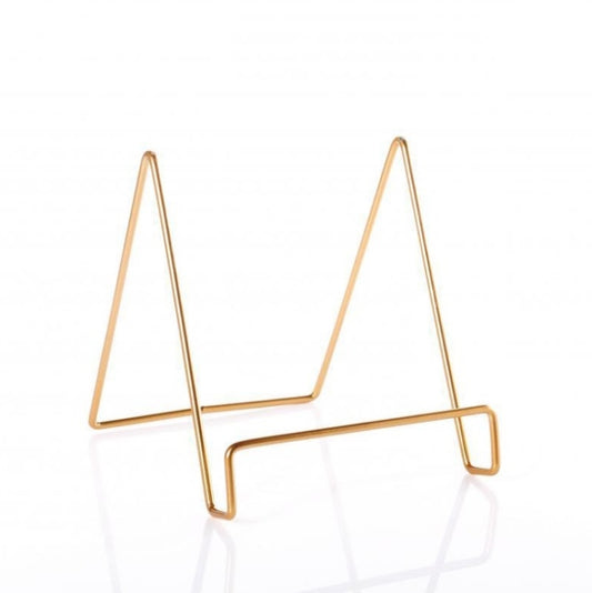 4 PCS Desktop Iron Art Plating Bracket for iPad / CD Display / Cookbook / Plate(Golden) by buy2fix