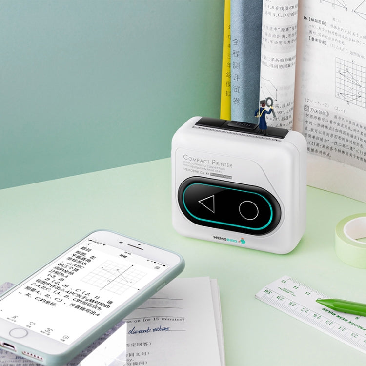 Memobird G4 Handheld Home Student Search Question Graffiti Notes Portable Bluetooth Thermal Printer(Avocado Green) by buy2fix