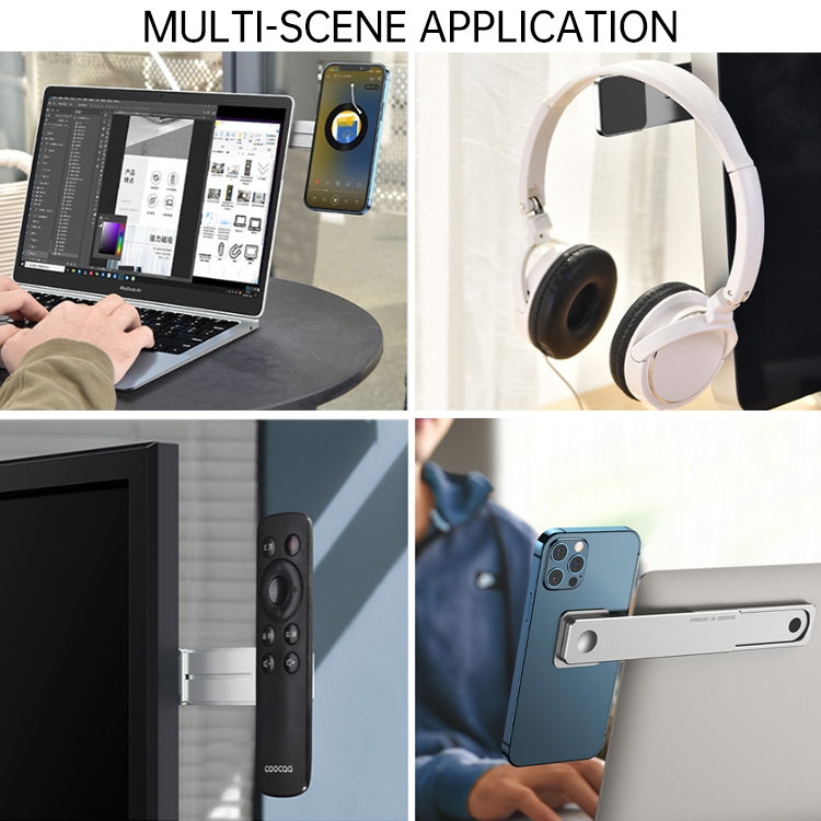 Oatsbasf Mobile Phone Computer Sync Screen Aluminum Alloy Bracket Computer Expansion Bracket(Silver) by OATSBASF