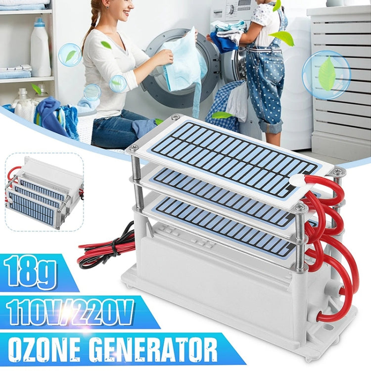 AC 220V AZ-18G-C 18G Integrated Ozone Generator Long-Life Coating Moisture-Proof Ceramic 3-Sheets Air Purifier Sterilizing Active Oxygen Purifier - Air Purifiers & Accessories by buy2fix | Online Shopping UK | buy2fix