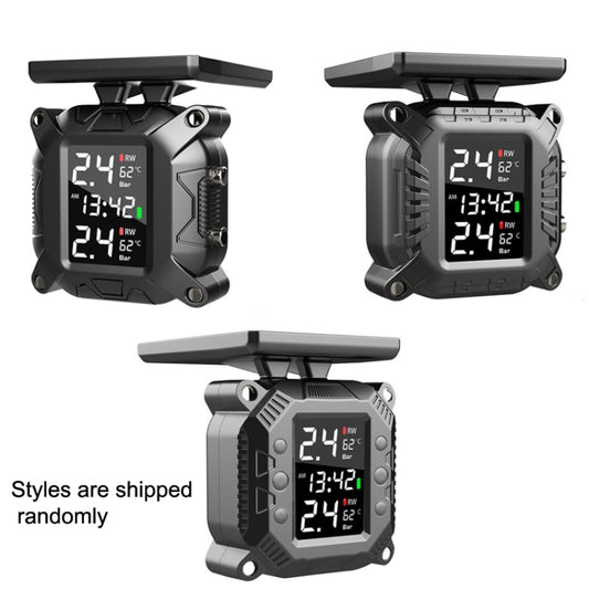 M9 Motorcycle Tire Pressure Monitor Solar Wireless External High-Precision Monitoring Waterproof Detector by buy2fix