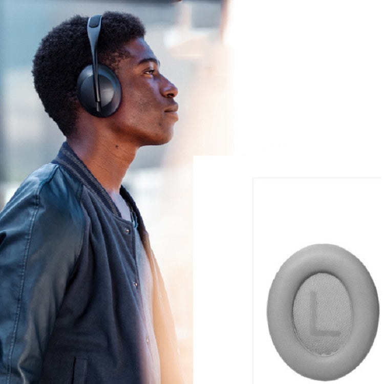 A Pair For BOSE NC700 Headset Earmuffs Headset Sponge Sleeve(Grey Earphone Cover + Cushion) - Earmuff & Pad by buy2fix | Online Shopping UK | buy2fix