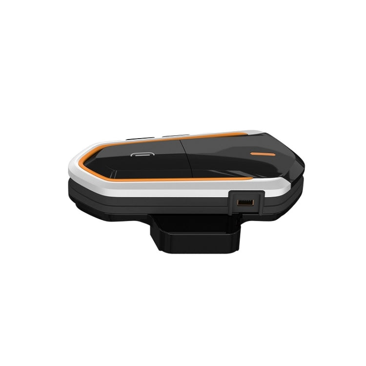 BT-S2 Helmet Bluetooth Headset FM Radio/CSR Full Duplex Walkie Talkie(Black Orange) - Motorcycle Walkie Talkie by buy2fix | Online Shopping UK | buy2fix