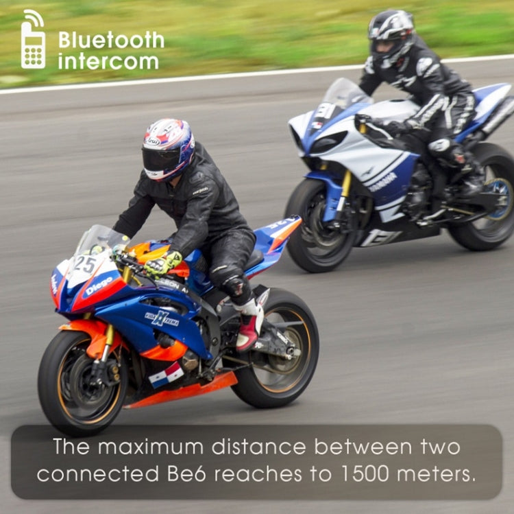 BT-S2 Helmet Bluetooth Headset FM Radio/CSR Full Duplex Walkie Talkie(Black Orange) - Motorcycle Walkie Talkie by buy2fix | Online Shopping UK | buy2fix