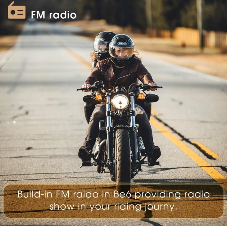 BT-S2 Helmet Bluetooth Headset FM Radio/CSR Full Duplex Walkie Talkie(Black Orange) - Motorcycle Walkie Talkie by buy2fix | Online Shopping UK | buy2fix