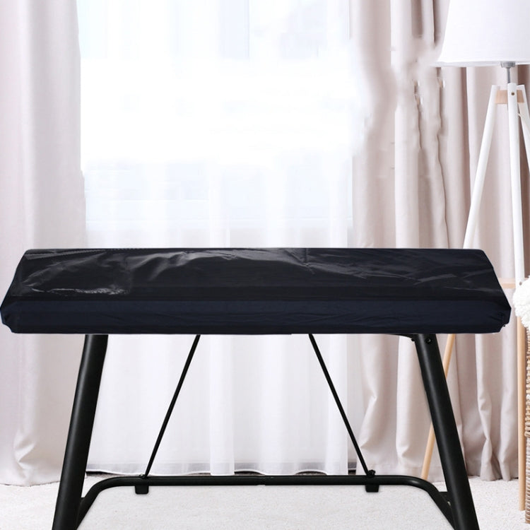 Water-Repellent Opening Electronic Keyboard Cover Oxford Cloth Dust Cover Drawstring Keyboard Instrument Cover, Size: 61 Keys Black 98x42x21cm by buy2fix