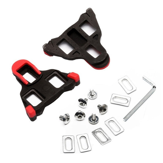 1 Pair Bicycle Splint Set 6 Degrees Road Lock Plate Special For Road Bike Shoes(Red) - Pedals by buy2fix | Online Shopping UK | buy2fix