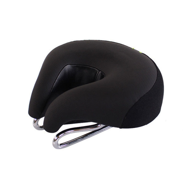 Bicycles Soft Saddle Mountain Bikes Thick Shock Absorption & Comfortable Seat Accessories(Black) - Bicycle Saddle by buy2fix | Online Shopping UK | buy2fix