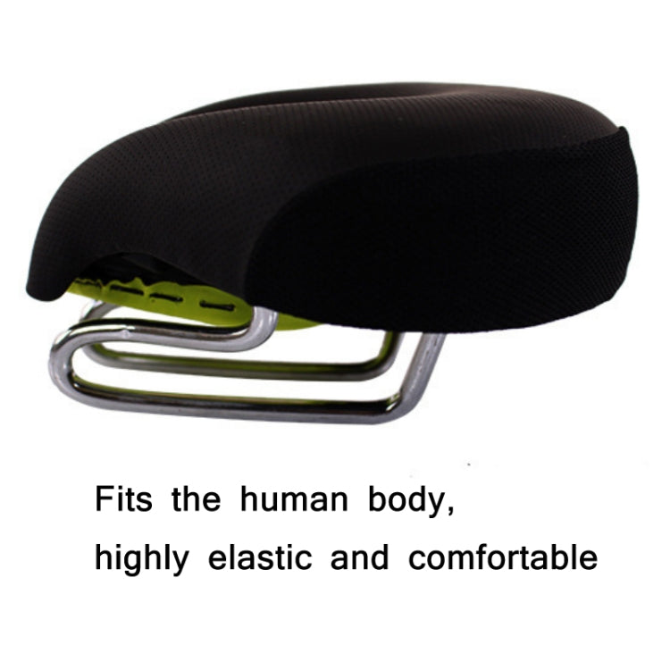 Bicycles Soft Saddle Mountain Bikes Thick Shock Absorption & Comfortable Seat Accessories(Black Yellow) - Bicycle Saddle by buy2fix | Online Shopping UK | buy2fix