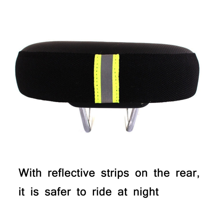 Bicycles Soft Saddle Mountain Bikes Thick Shock Absorption & Comfortable Seat Accessories(Black Yellow) - Bicycle Saddle by buy2fix | Online Shopping UK | buy2fix