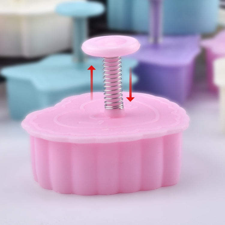 4 in 1 Three-Dimensional Fondant Biscuit Embossing Mold Push-Type Cake Mold Random Style Delivery - Food Molds by buy2fix | Online Shopping UK | buy2fix