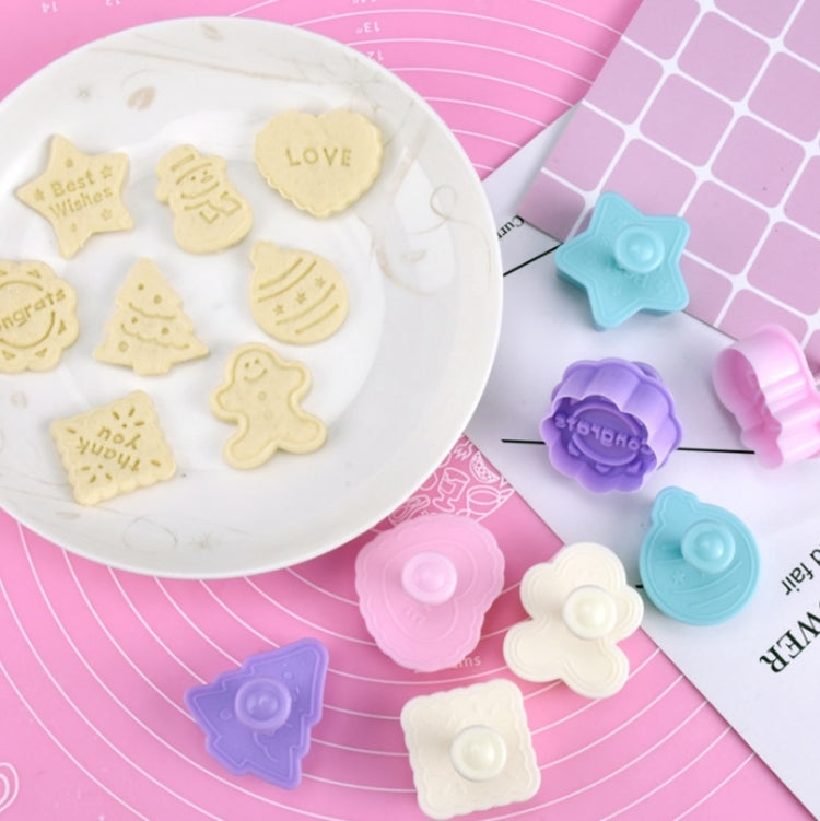 4 in 1 Three-Dimensional Fondant Biscuit Embossing Mold Push-Type Cake Mold Random Style Delivery - Food Molds by buy2fix | Online Shopping UK | buy2fix